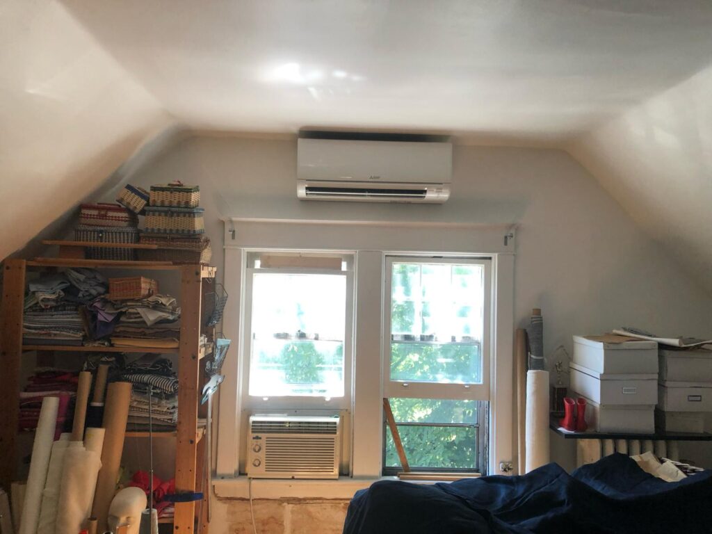 Ductless heat pump installation — project 1
