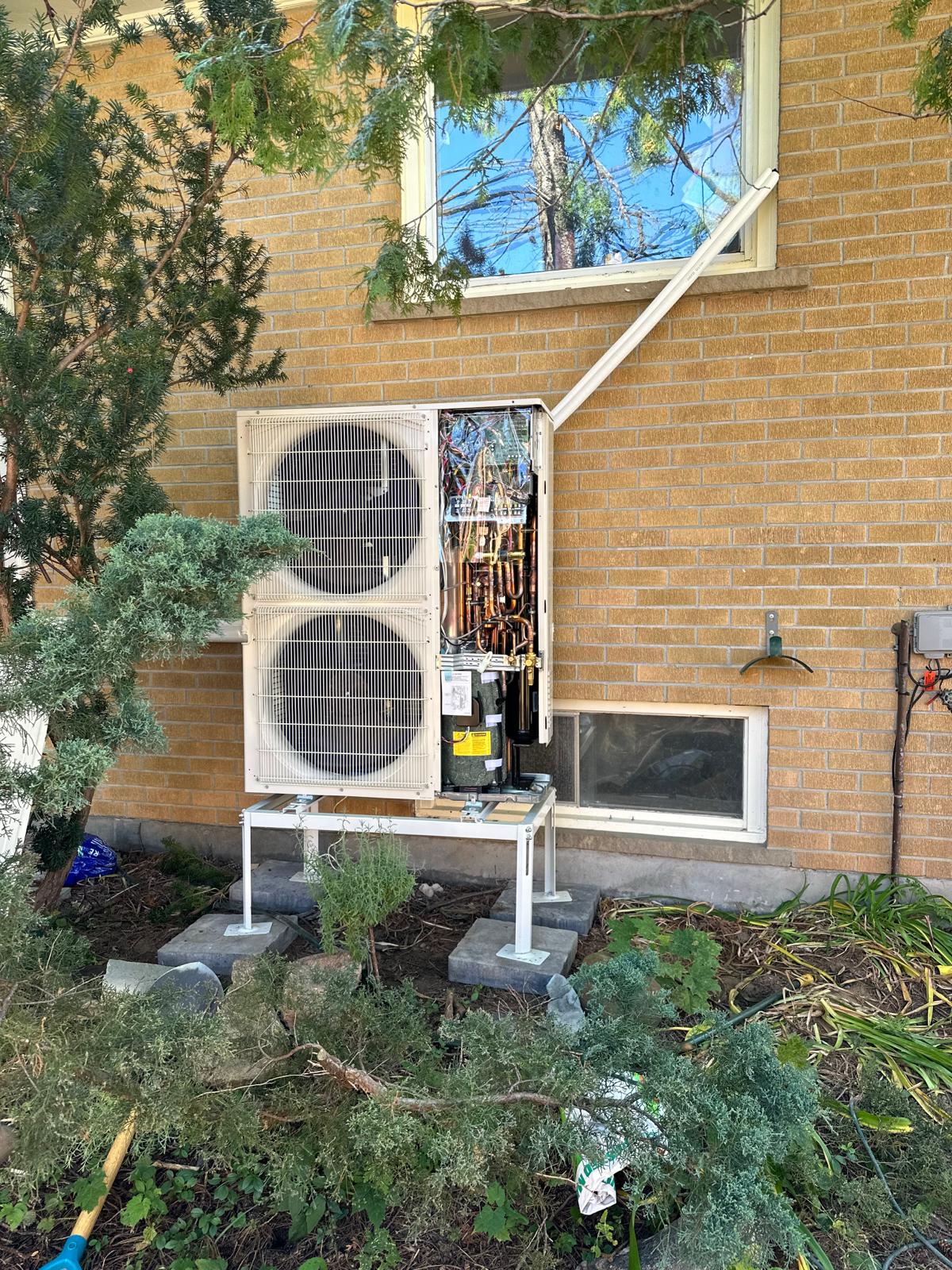 Ductless heat pump installation — project 15